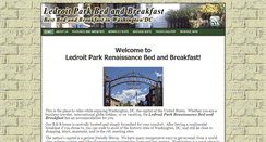Desktop Screenshot of ledroitparkrenaissancebedandbreakfast.com